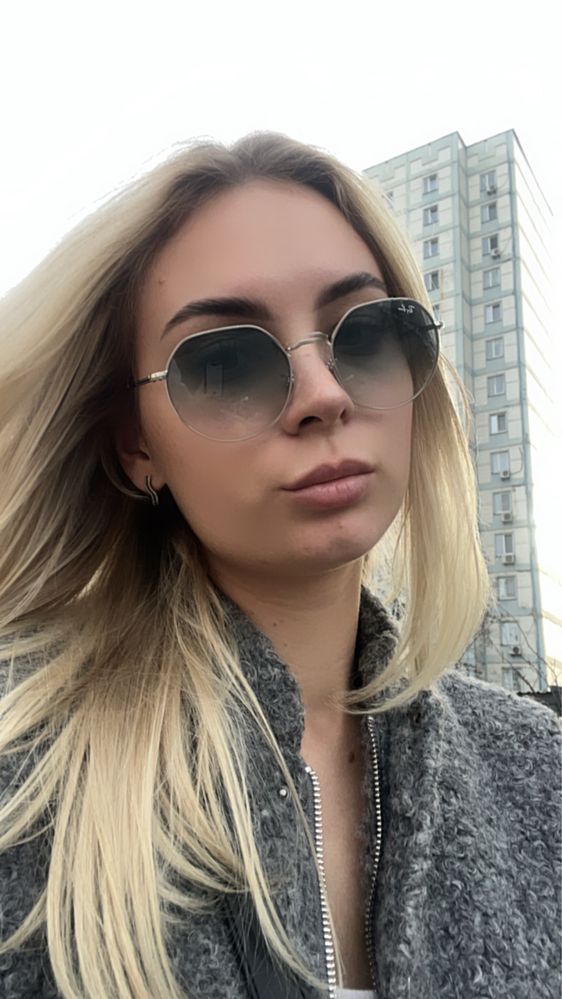 Сонцезахисні окуляри Ray Ban RB3565 003/3F 53 Градиент Голубой