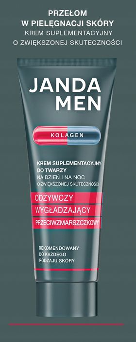 Janda Men Krem Do Twarzy Suplementacyjny Z Kolagenem Odżywczy 50 Ml