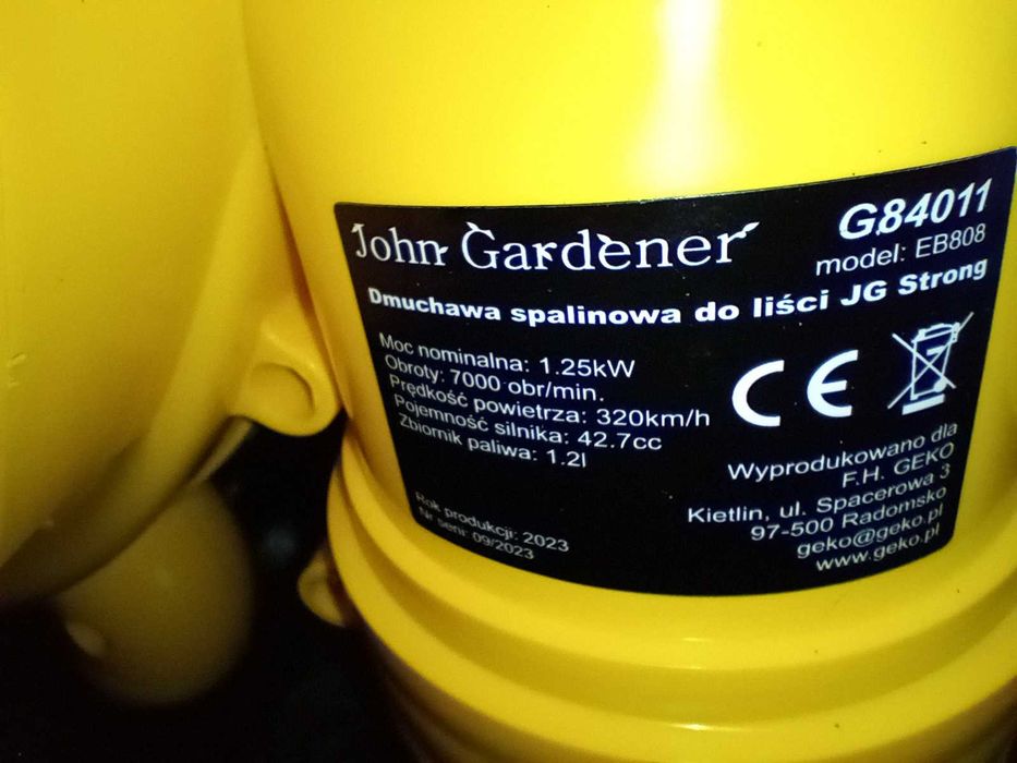 Dmuchawa spalinowa John Gardener