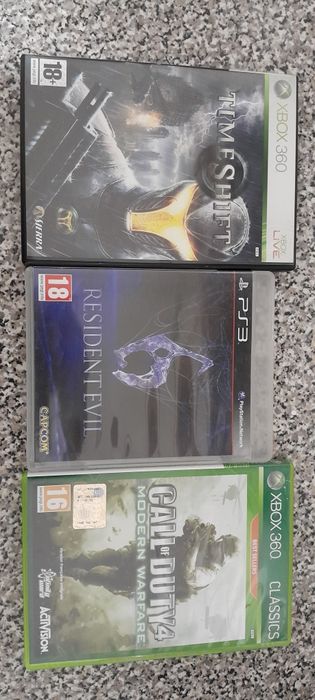 Resident evil 6/Time shift/Call of duty modern warfare 4 Xbox 360/Ps3