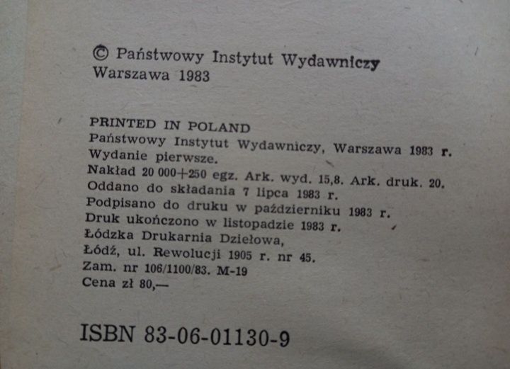 Gwałt i Perswazja Antologia Publicystyki 1981 - 1983 Adamski 1983rok