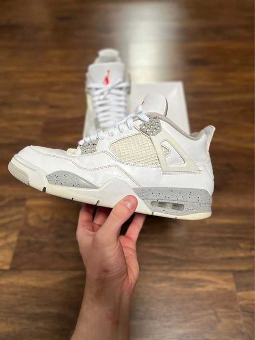 "Buty koszykówki "Jordan_4_Retro_Tech_White_Oreo_Roz.41