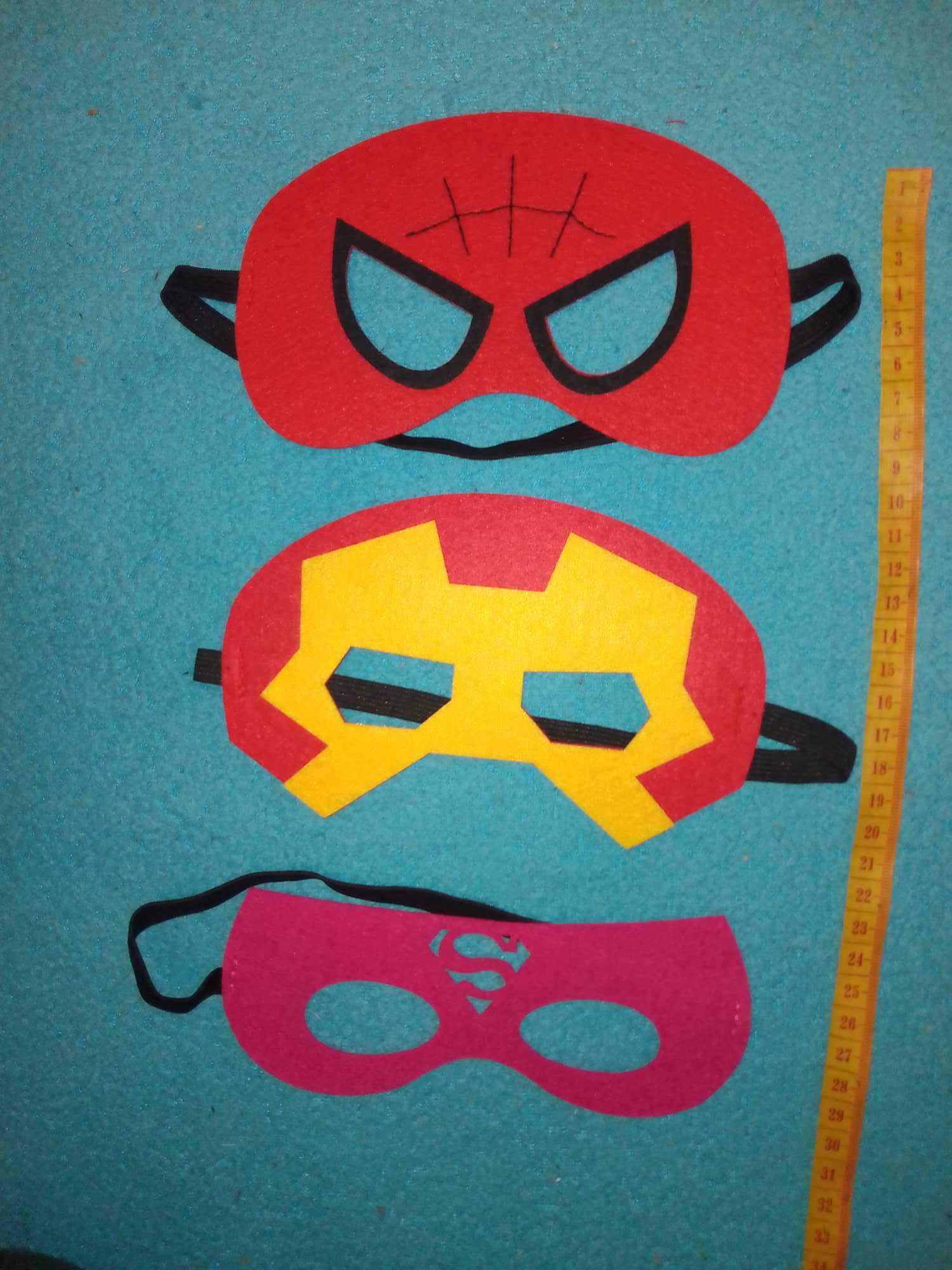 Фетрові маски Супердівчинка. Людина- Павук. Спайдермен