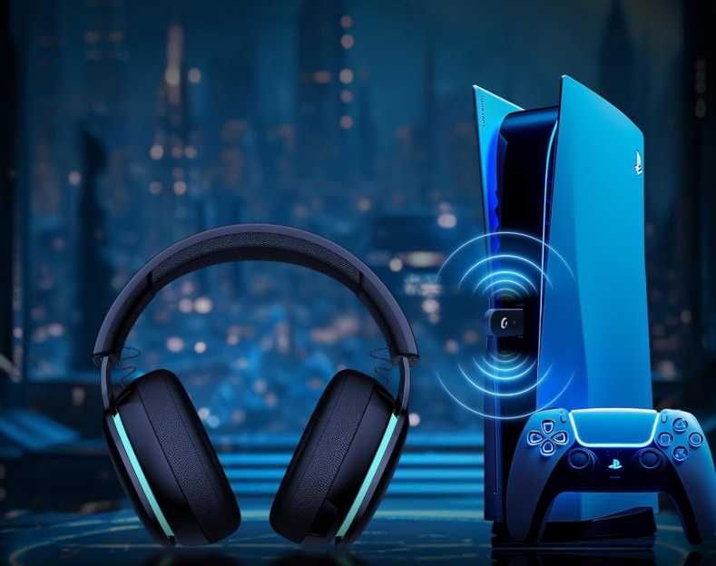 Bezprzewodowe Słuchawki Gamingowe Do Gier Gaming CAPTAIN 300 Czarne