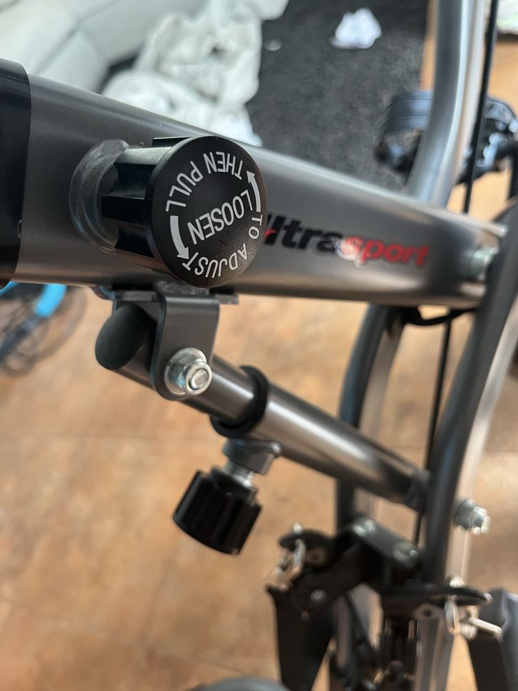 Bike de exercicio 3 em 1 dobravel painel digital com sensor