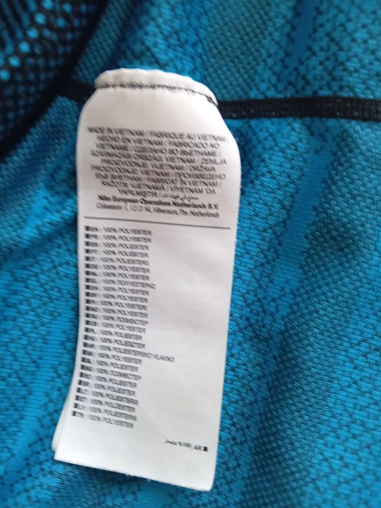 Koszulka męska Nike niebiesko czarna S