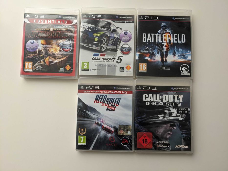 Playstation 3 ігри Battlefield Call of Duty Mafia, GRID R&C 7 шт