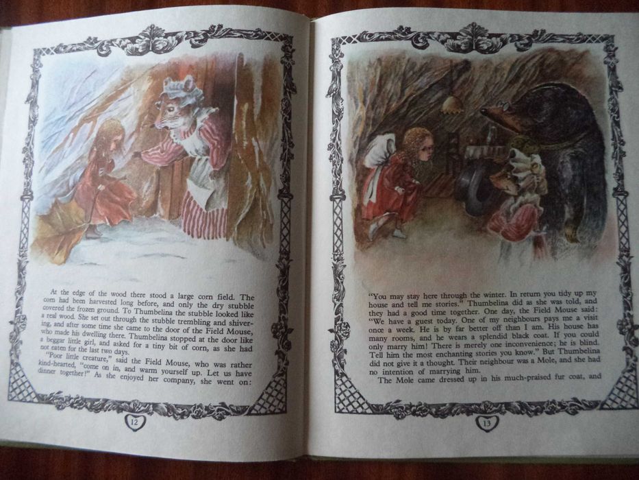 Английский язык Г. Х. Андерсен «Дюймовочка». Книга 1985г.вып.