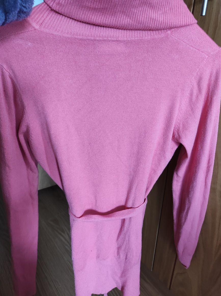 Camisola/vestido justo malha rosa tamanho M