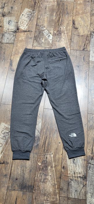 Szare melanż spodnie męskie dresowe bawełna premium XXL