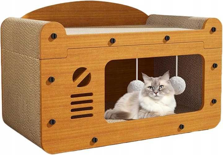 Drapak domek dla kota legowisko nowy zabawka cat miejsce do spania