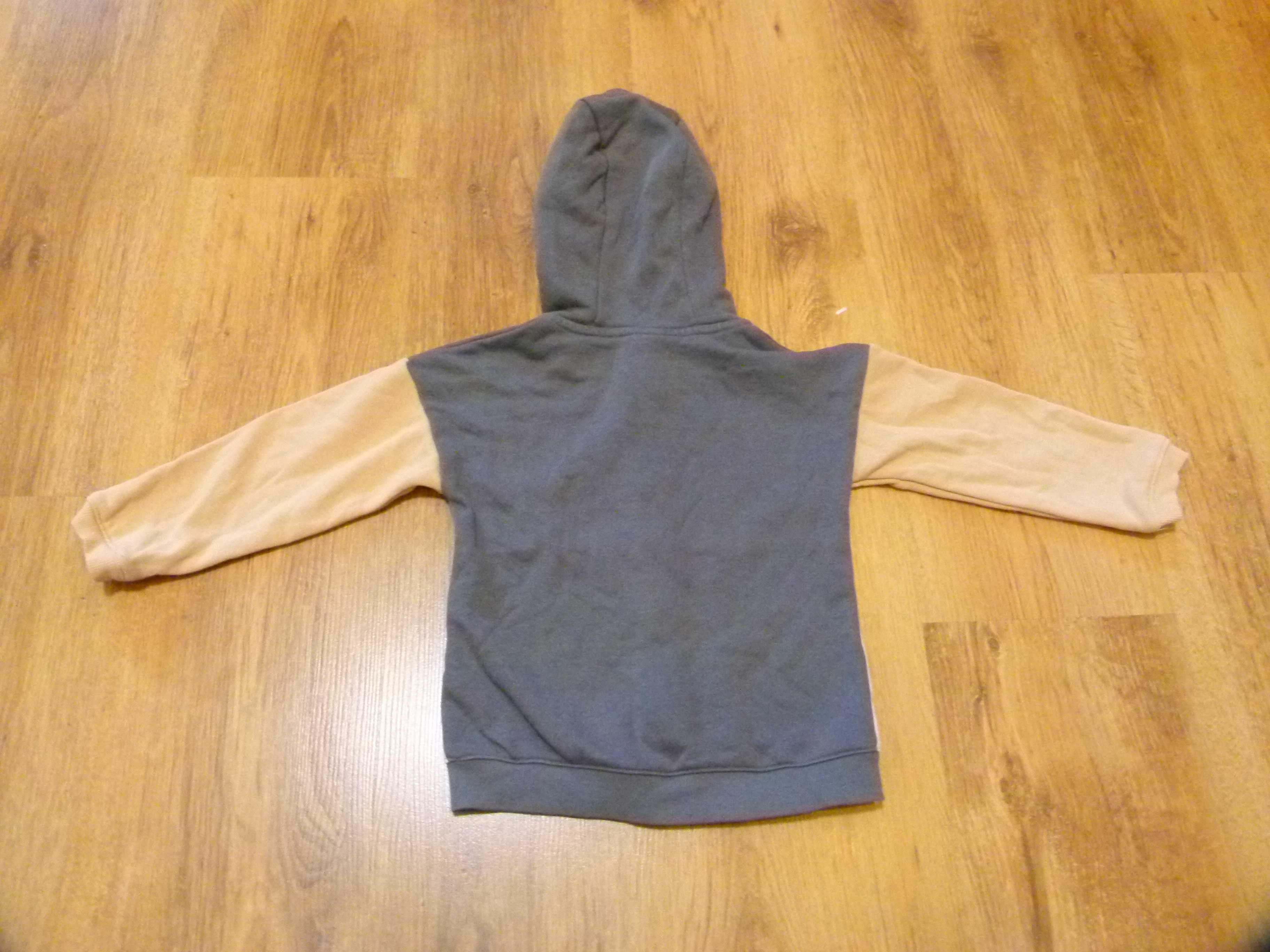 rozm 92 H&M bluza zamek kaptur 3-kolorowa chłopięca