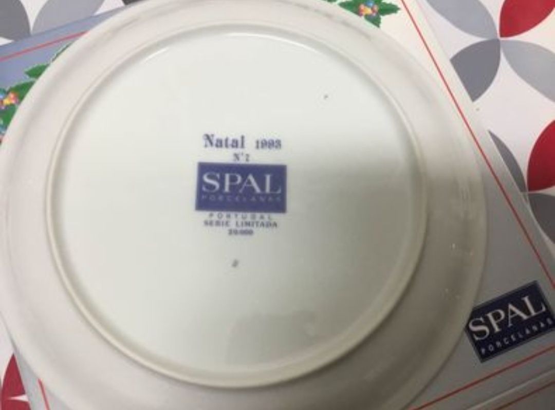 Prato comemorativo do Natal da Spal de 1993