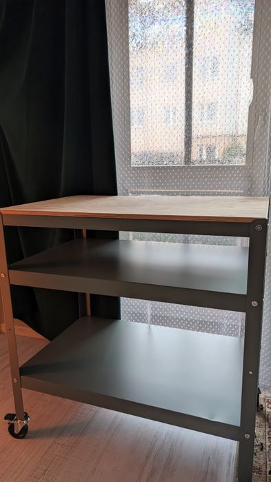 Wózek / wyspa BROR IKEA na kółkach+bejca do blatu