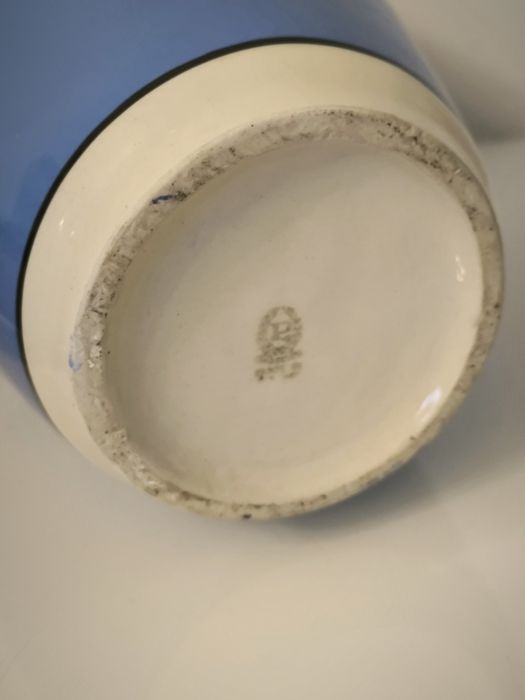 Duży wazon Chodzież PRL niebieski