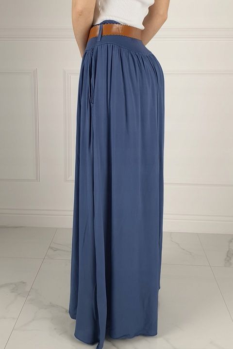 Zwiewna Długa Spódnica Maxi Do Kostek Boho Damska
