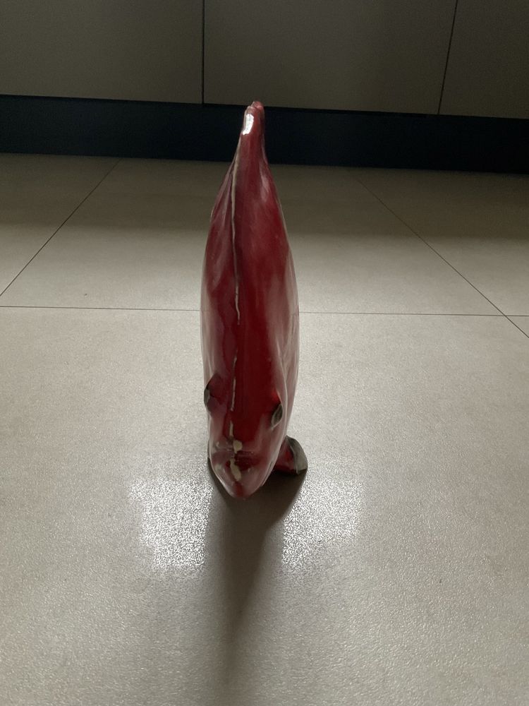 Rybka ceramiczna, czerwona/duża