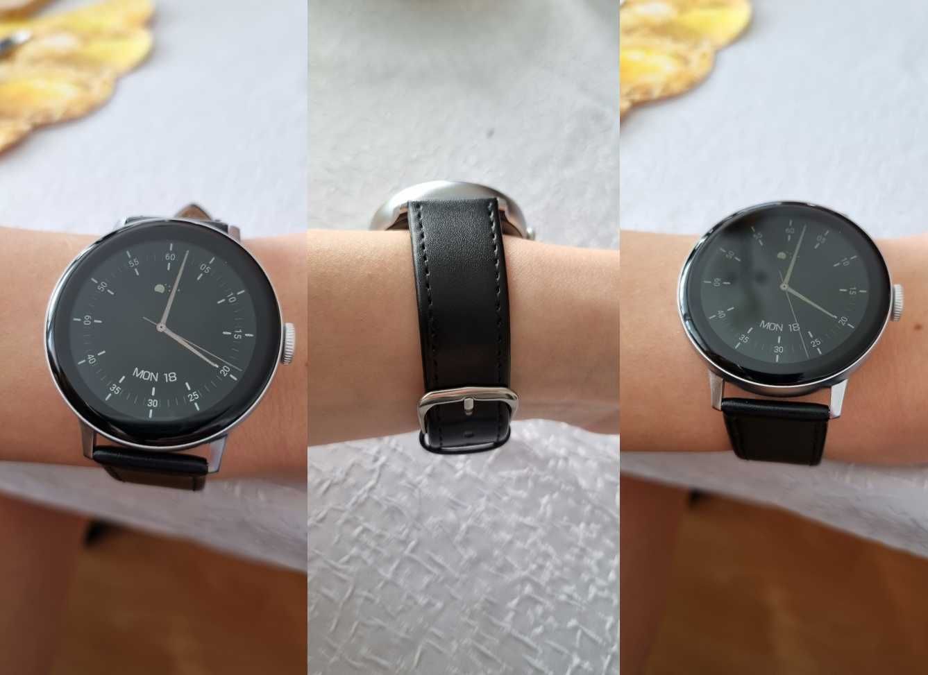 Zegarek smartwatch damski ROZMOWY menu pl zdrowie 2 paski na prezent