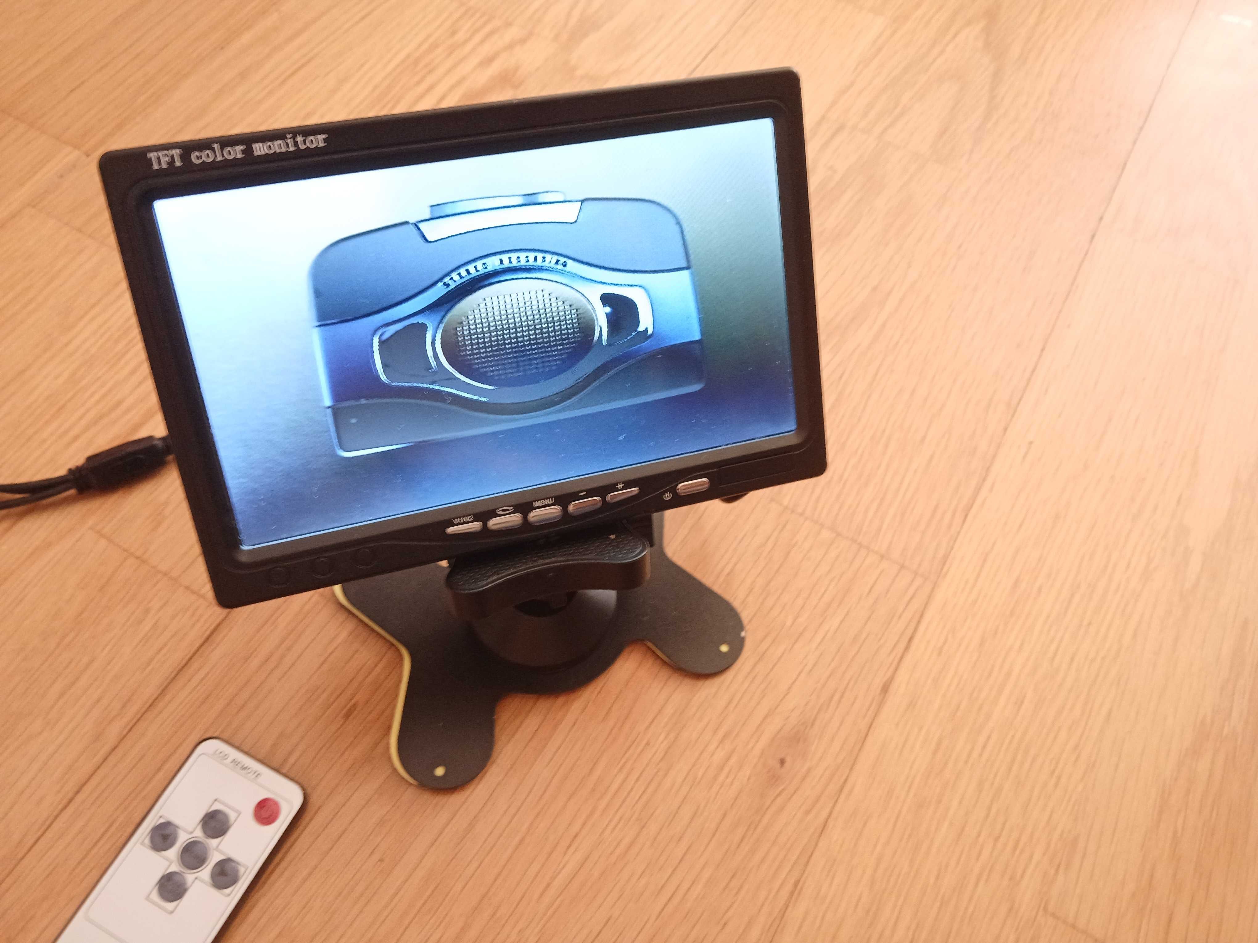 Monitor 7" CVBS c/ Controle Remoto IR