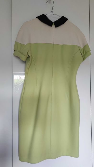 Sukienka midi Simple tuba dopasowana L 40 wełna na święta Wielkanoc