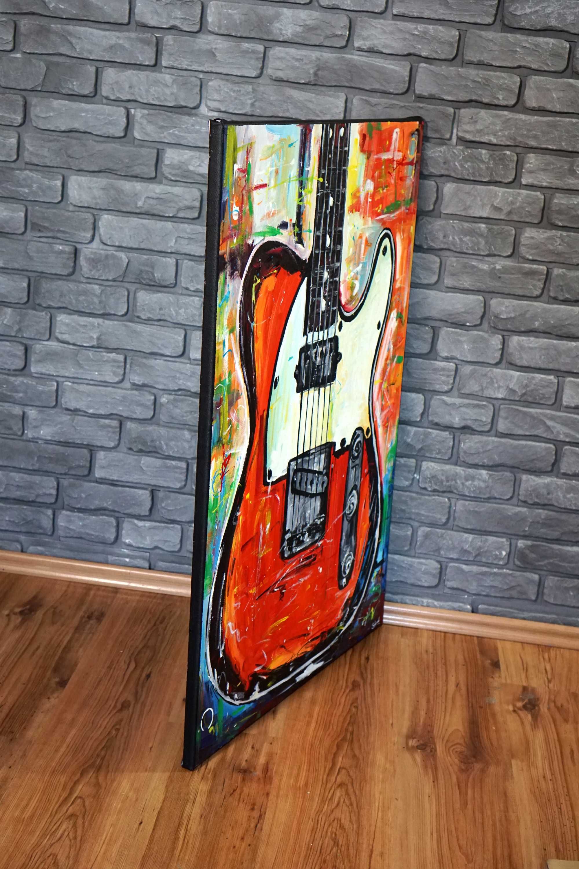 Duży obraz olejny oryginalny ręcznie malowany abstrakcja pop art
