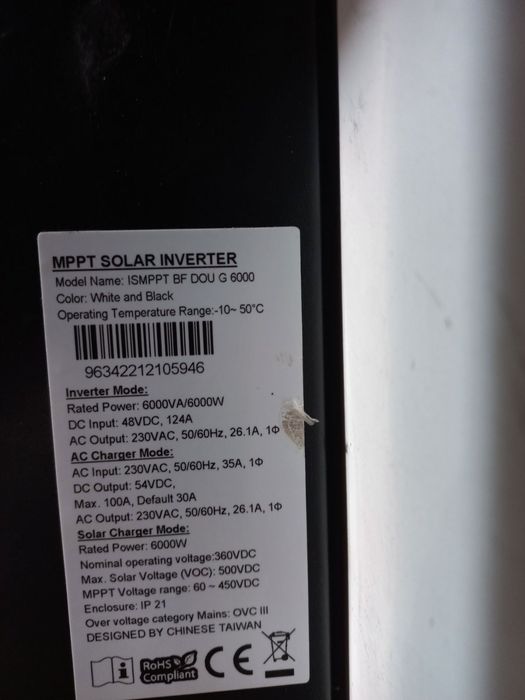 Инвертор аксиома mppt solar invertor axioma 6 кВт