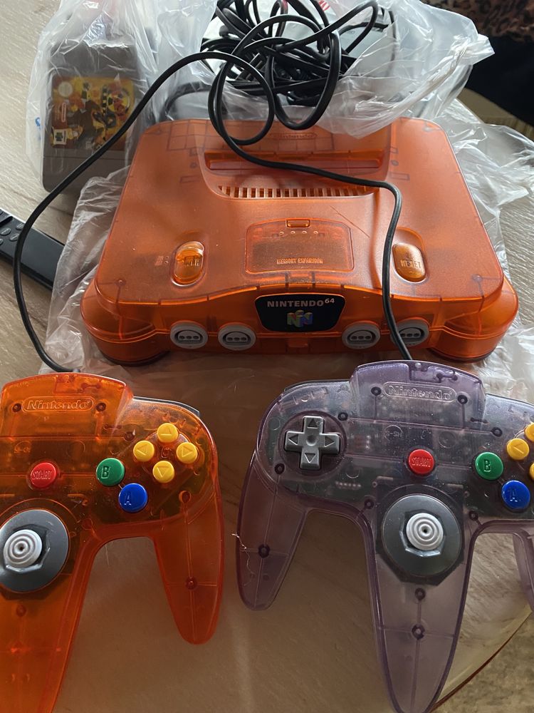 Nintendo 64 fire orange