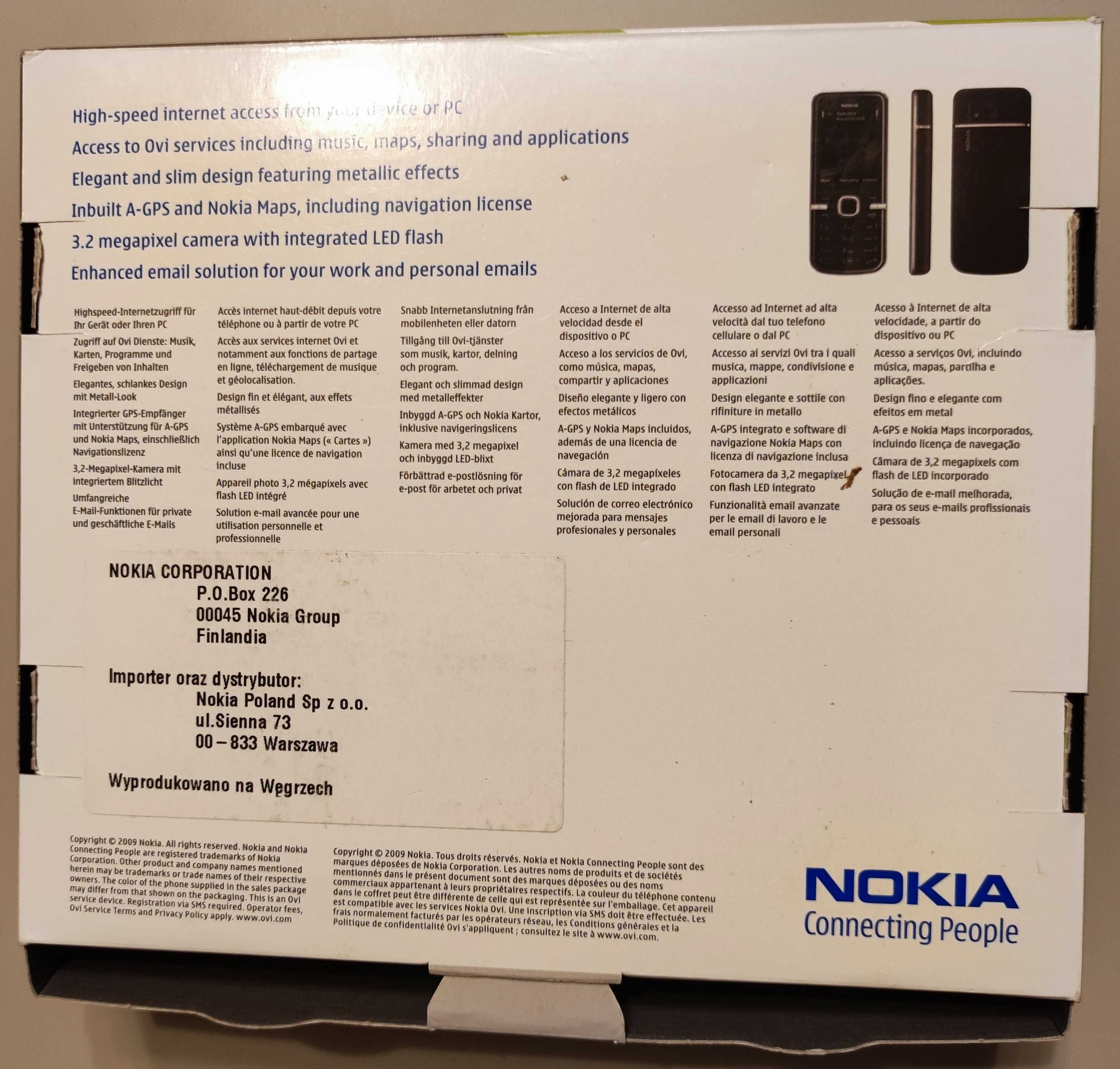 Pudełko Nokia 6730