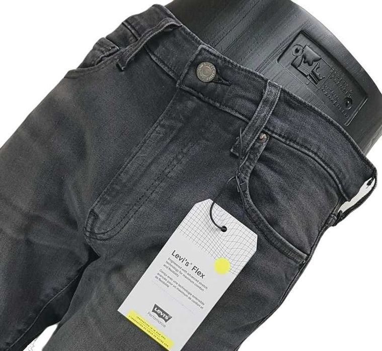 Męskie jeansy Levi's Skinny Taper -oryg. nowe Levis Flex rurki W33/L34