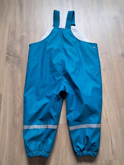 Spodnie przeciwdeszczowe ocieplone ogumione 98