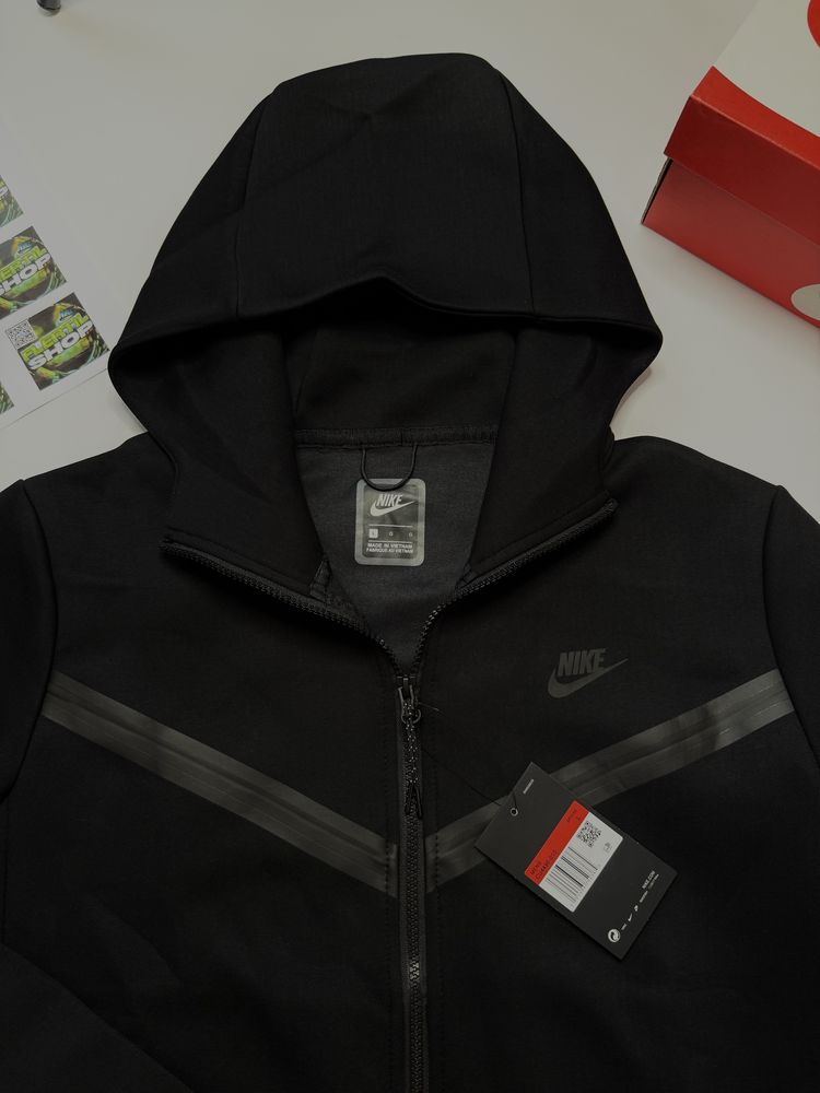 Nike Tech Fleece чорний, теч флис чорний, теч фліс, найк теч