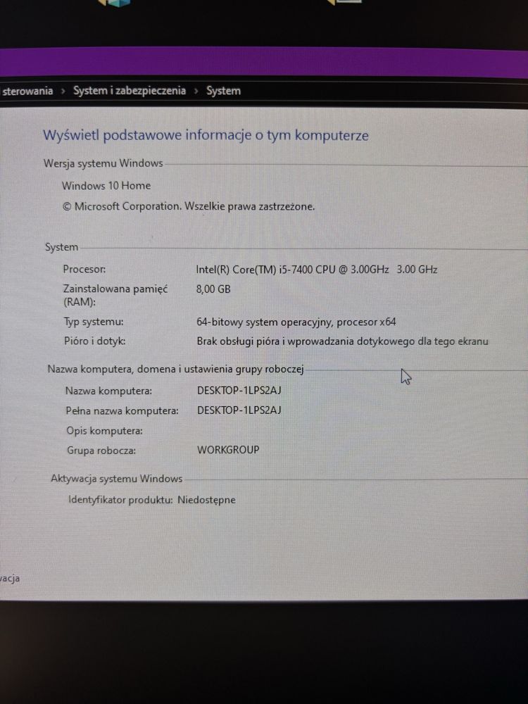 Komputer gamingowy MSI Optimus Intel core i5/ GTX 1050