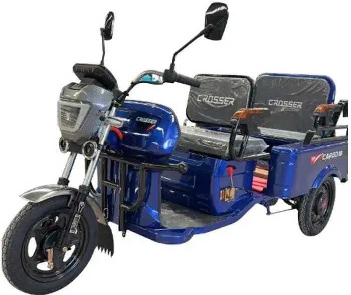 Електротрицикл вантажний Crosser CARGO 10 60 V / 32 Ah / 1000 W- Синій