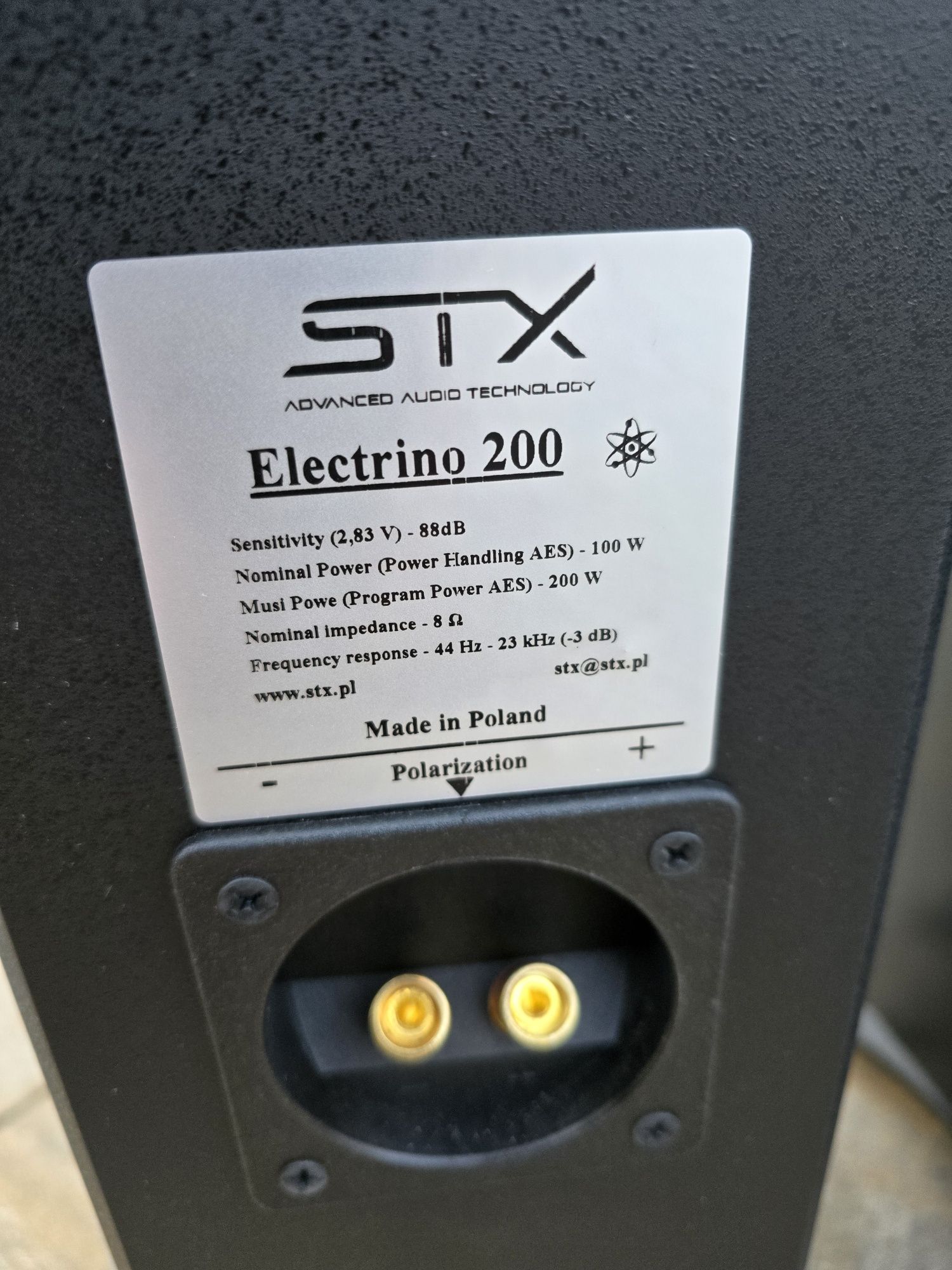 Kolumny STX Electrino 200 czarne kpl.