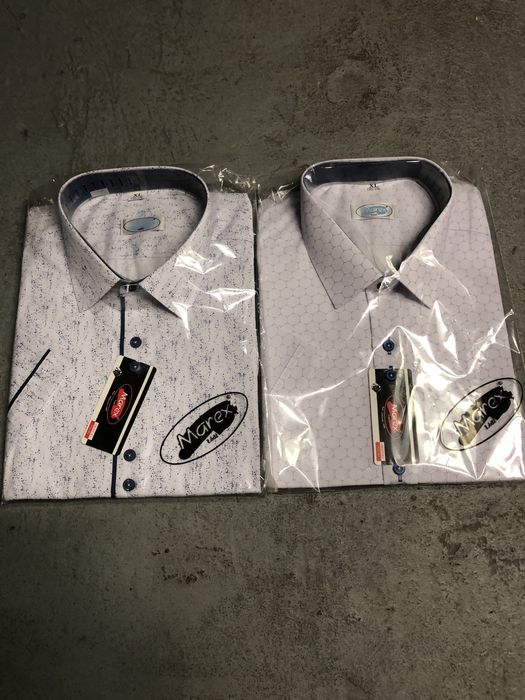 Koszule krotki rekaw XL-43/44wzrost170/176orazXL/43-44 kolnierzyk