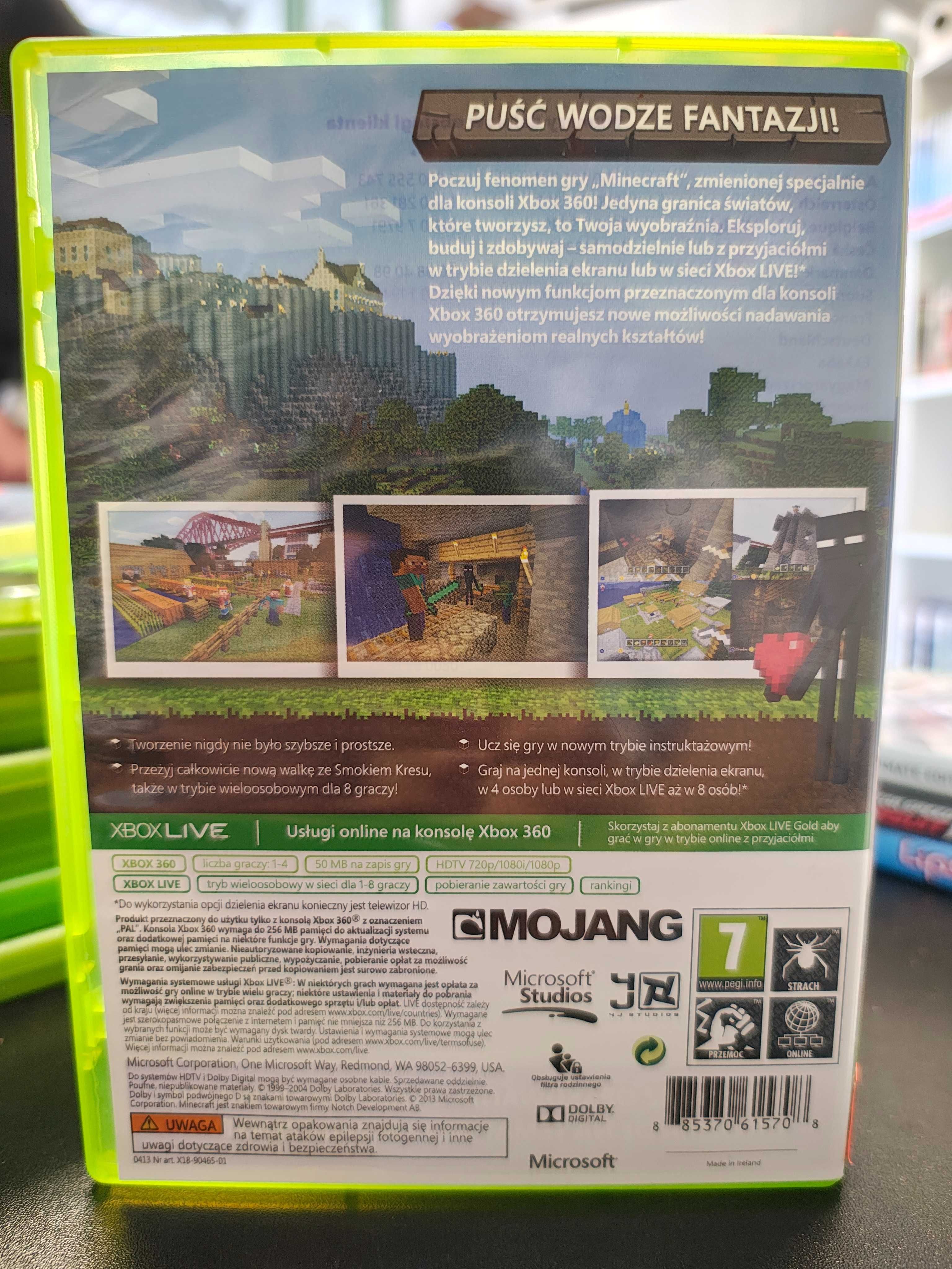 Minecraft X360 Wysyłka Wymiana Sklep Mokotów