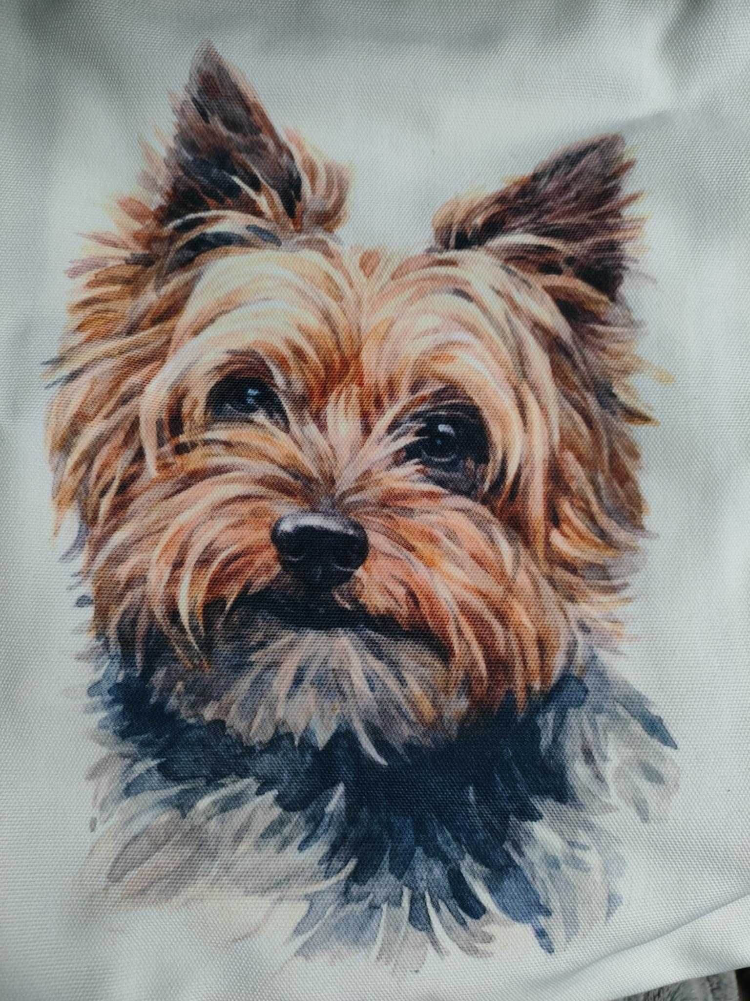 Torba z głową psa Yorkshire Terrier York