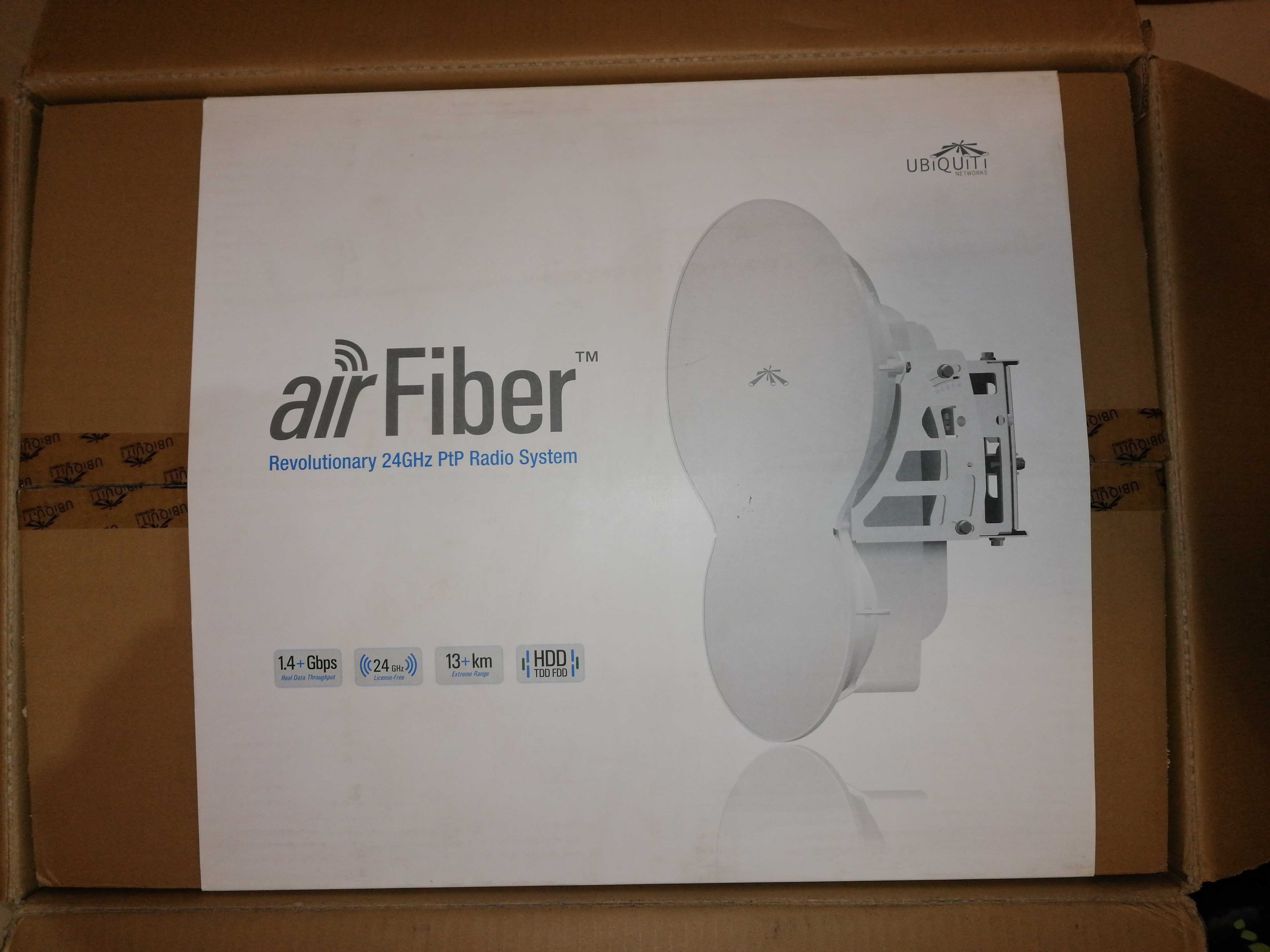 Antena most radiowy Ubiquiti AirFiber24 GHz radiolinia
