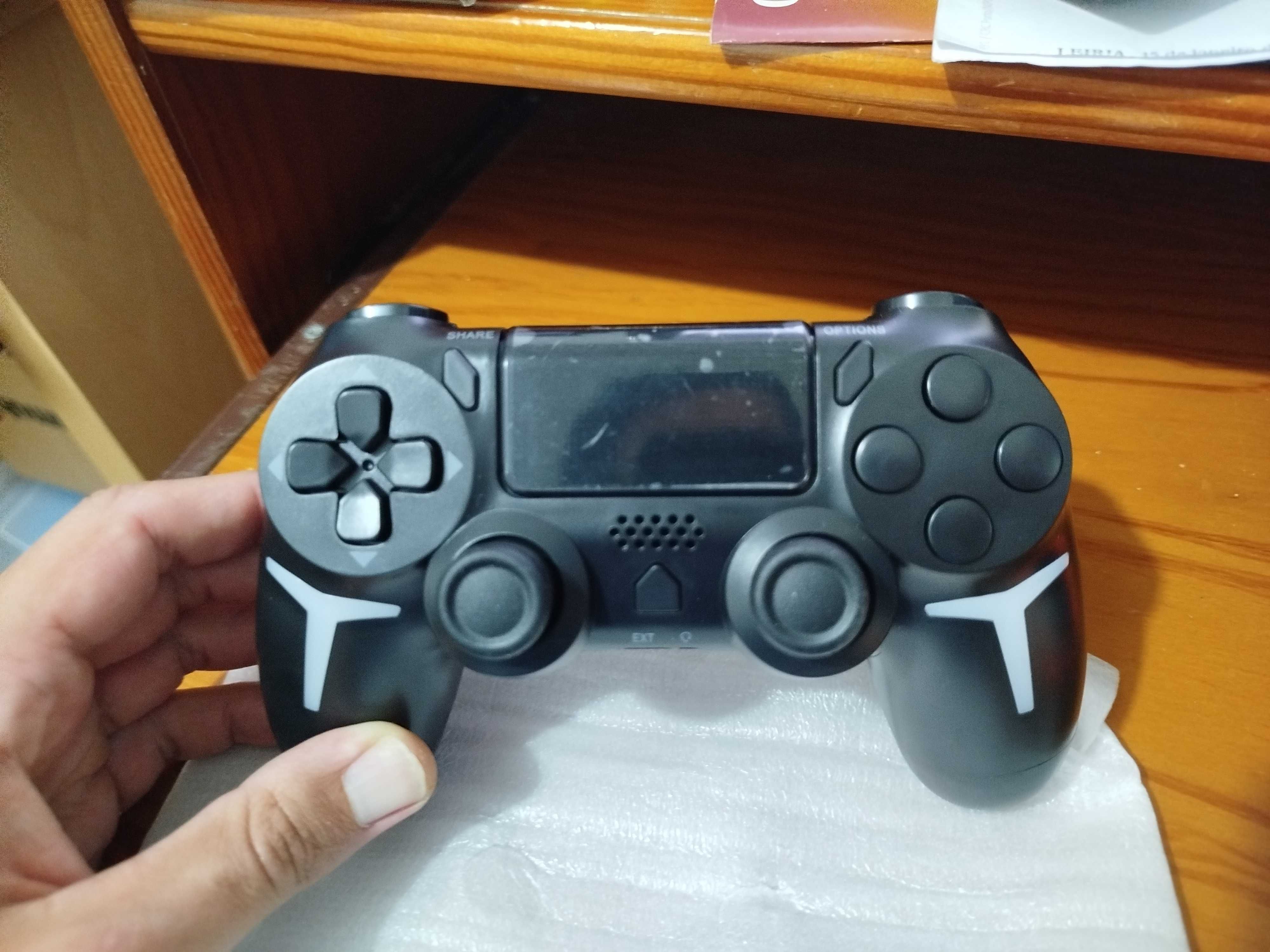 Comando NOVO PS4, PS3 e PC sem fios wireless Bluetooth com cabo Type C