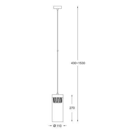 Nowa Lampa wisząca Zuma Line Gem P0389-01D-0FD2 złota