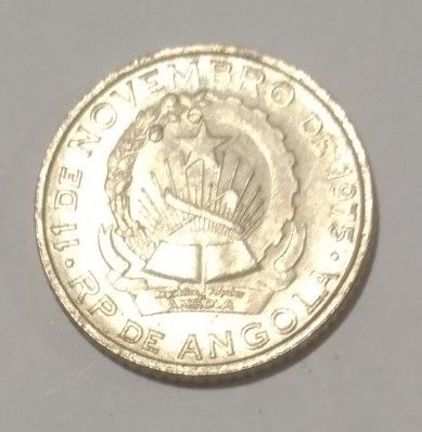 Moeda de Angola – 50 Lwei (50 cêntimos de Kwanza) - 1979