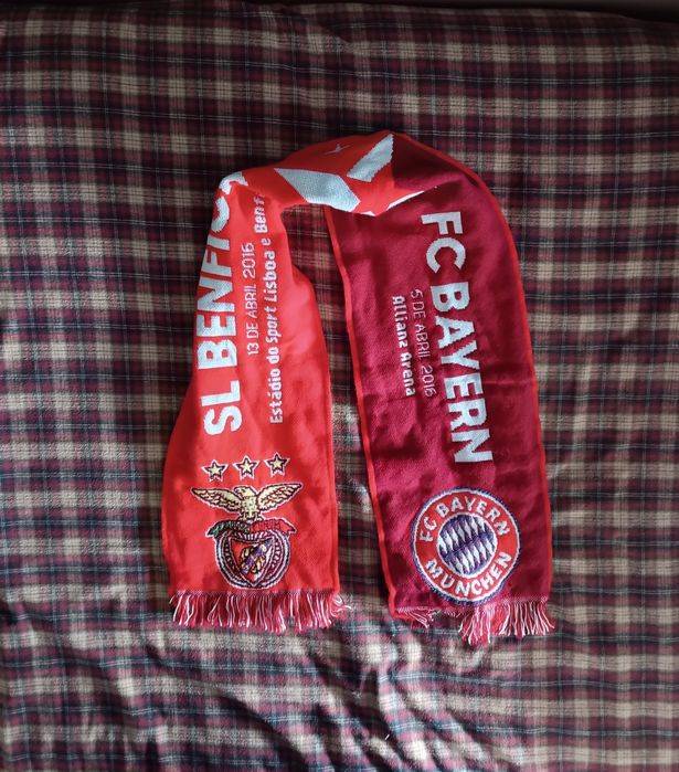 Benfica Bayern Champions cachecol