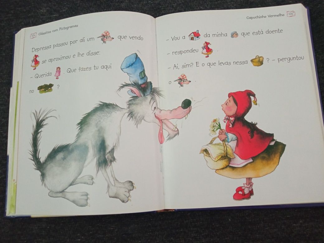 Livro Infantil" Clássicos Com Pictogramas" Usado