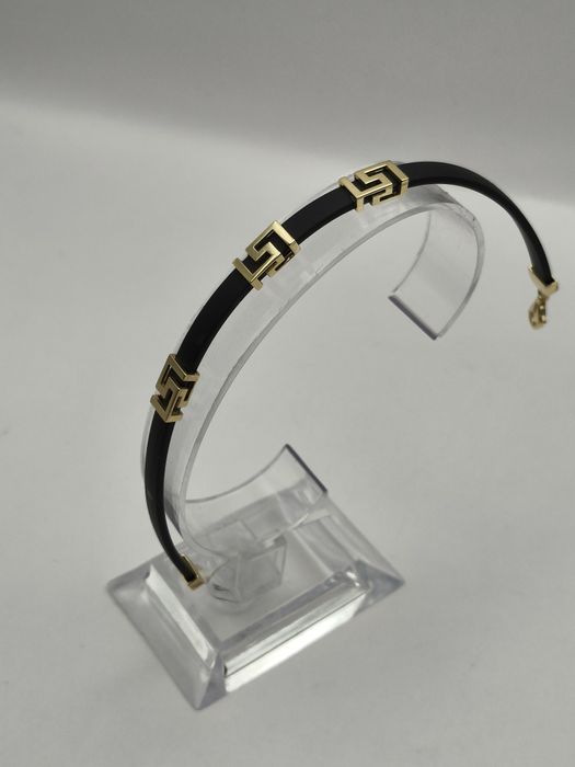 Złota Bransoletka Na Kauczuku Pr.585 Nowa Zapraszamy