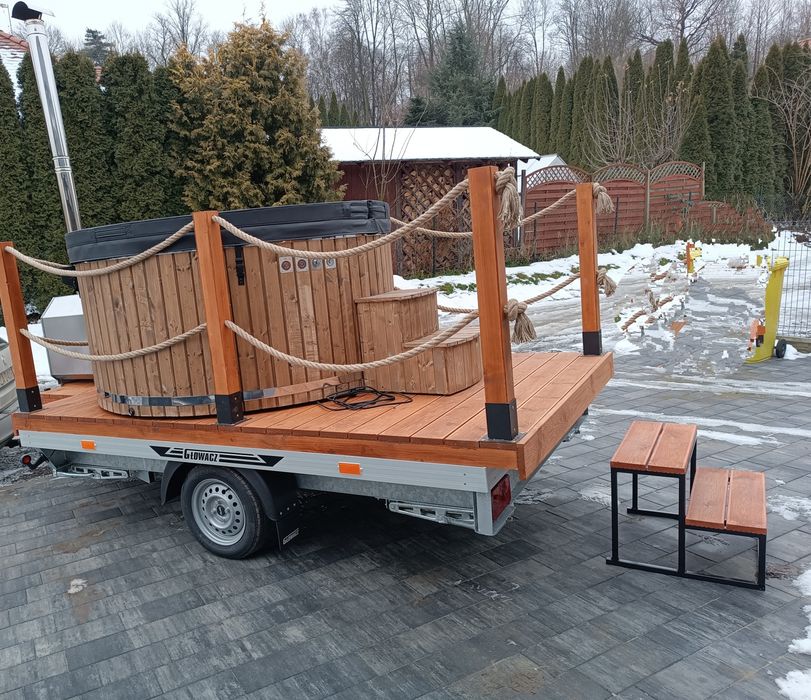 Balia ogrodowa + przyczepka, jacuzzi