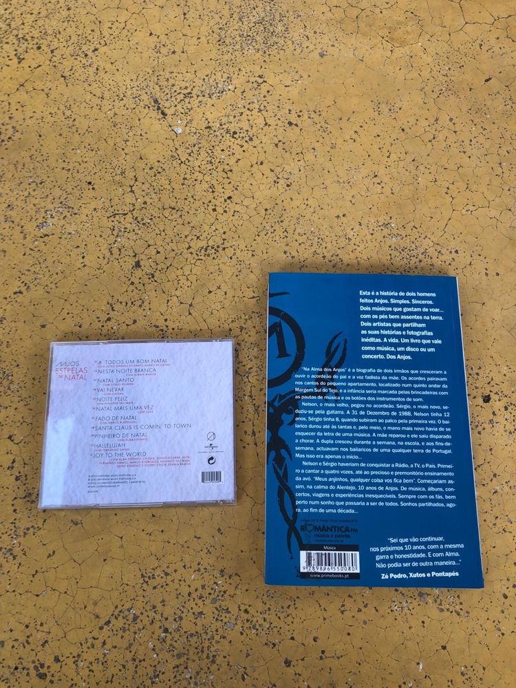 Livro e CD da banda “Anjos” autografado