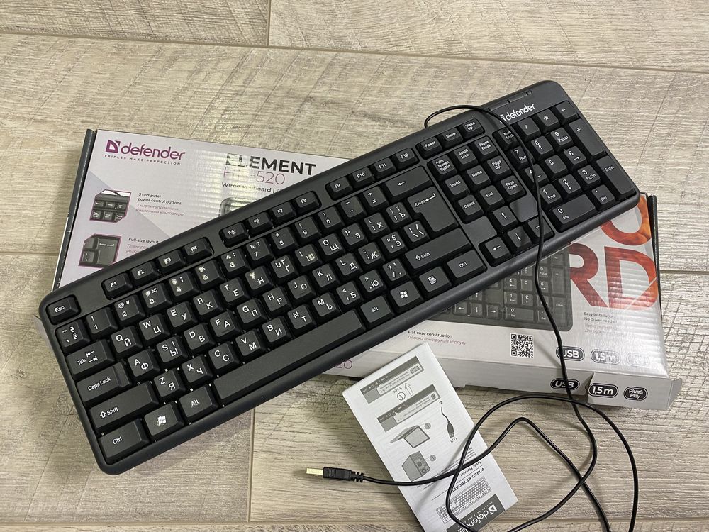 Продам компьтерную клавиатуру Defender Element HB-520 новая