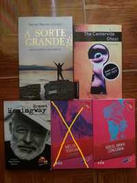 Livros variados "A Sorte Grande", "The Canterville"