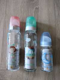 Szklane butelki dla niemowląt Canpol babies +szczotka do mycia butelek