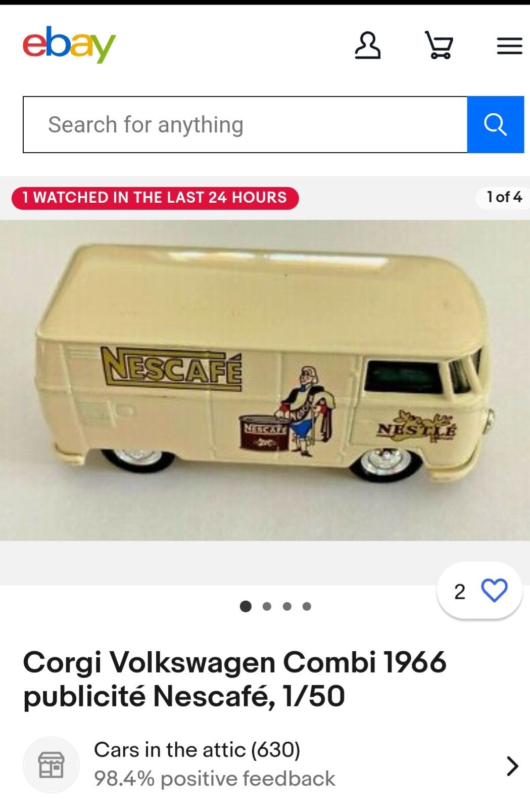 Corgi Volkswagen Combi Nescafe Ford Transit